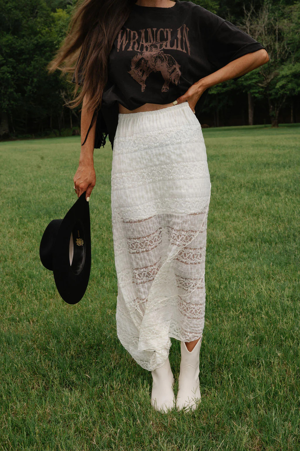 Lula Lace Skirt-Cream | These Three