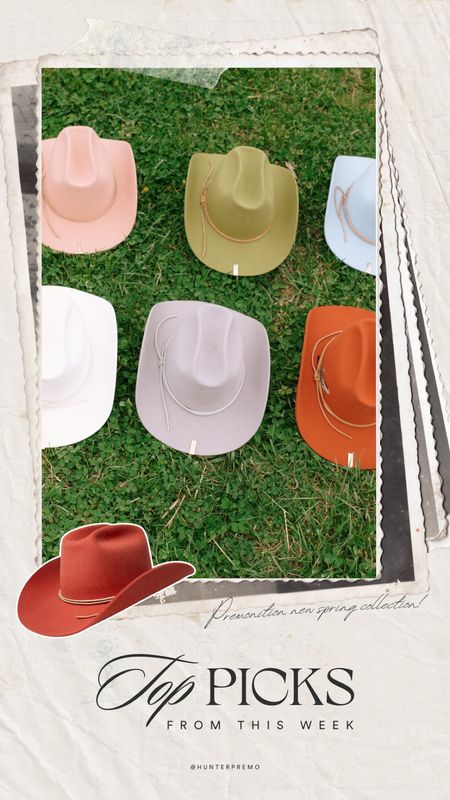 Top picks this week! Colorful cowboy hats, premonition goods