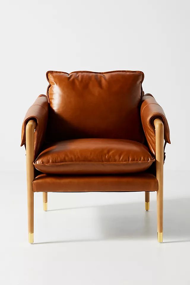 Havana Leather Chair | Anthropologie (US)