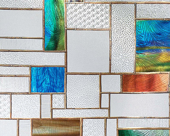 Horizon | Window Film with Vibrant Colored Pattern | Made in USA | Artscape