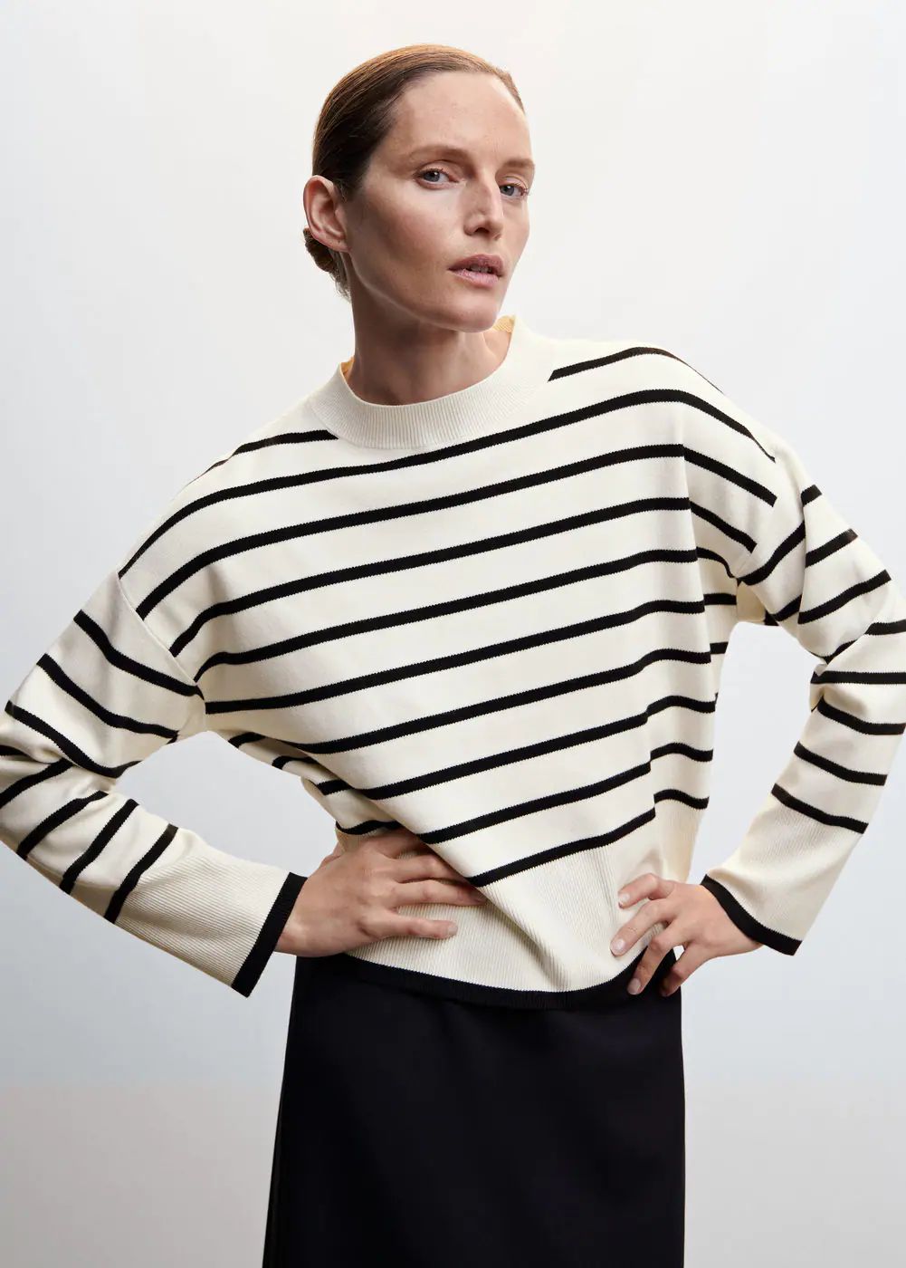 Oversized striped sweater | MANGO (US)