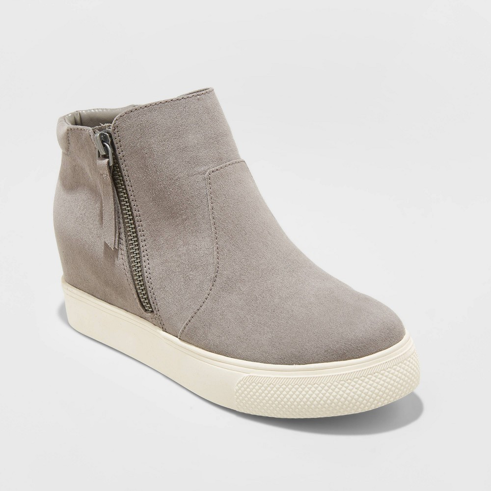 Women's Cindy Faux Leather Platform Wedge Sneakers - Universal Thread™ | Target