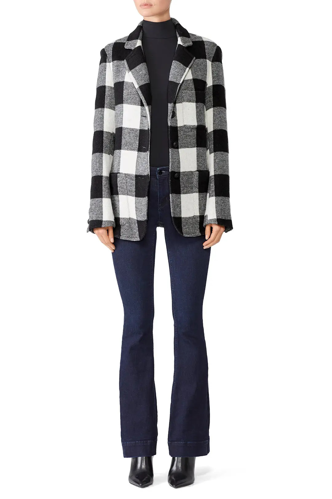 Fifteen Twenty Buffalo Plaid Blazer | Rent The Runway