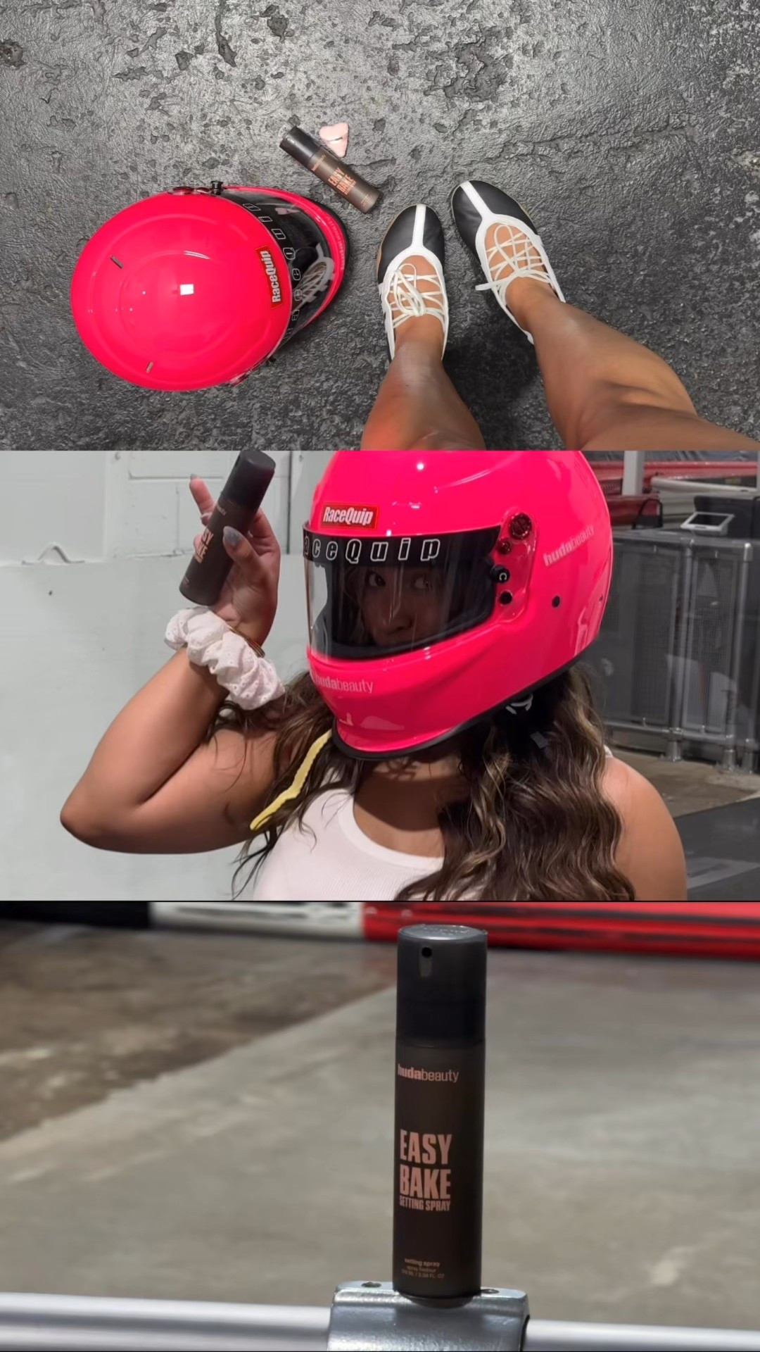 ready, “set,” bake! 🏎️🏁🩷

eeep!! had the best time at the @hudabeauty easy bake setting spray launch event! 💋 we went racing at @k1speed in nashville, and WOW do those things go fast! 💨 i placed 1st and got to take home the cutie branded pink helmet hehe!! 🏆 attending this event was so special because i’ve been a fan of the brand since the beginning, and still have my OG rose gold textured shadows palette from 2016 🥹💓 thank you @huda + the team for putting together the most fun, interactive event i’ve been to! 💖

#LTKBeauty #LTKWatchNow