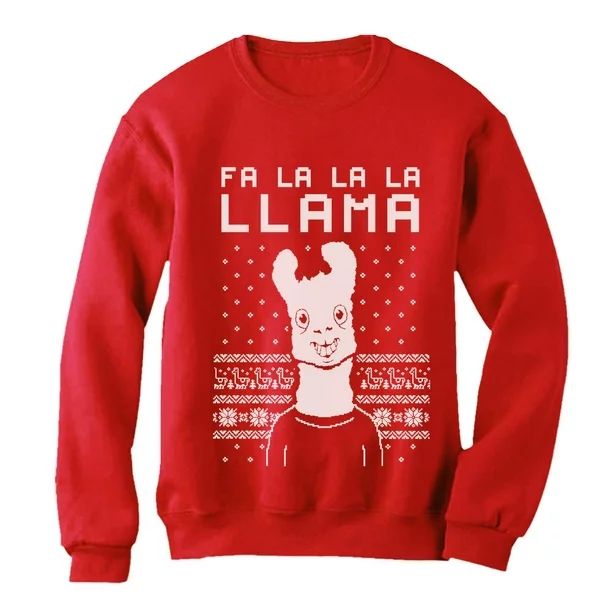 Tstars - Fa La La Llama Ugly Christmas Sweater Funny Xmas Women Sweatshirt Xmas Pullover - Walmar... | Walmart (US)