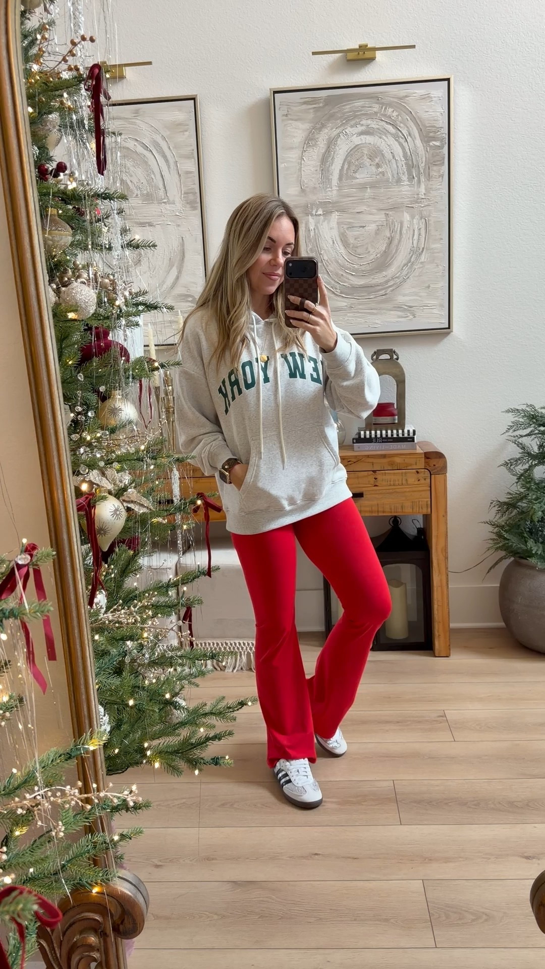 Love these leggings and they’re TTS! I’m in a small long length. I’m 5’7. Sized up twice in the hoodie for a roomy fit. Inside down to 7.5 in all adidas and I’m an 8-8.5.

#LTKFindsUnder50 #LTKootd