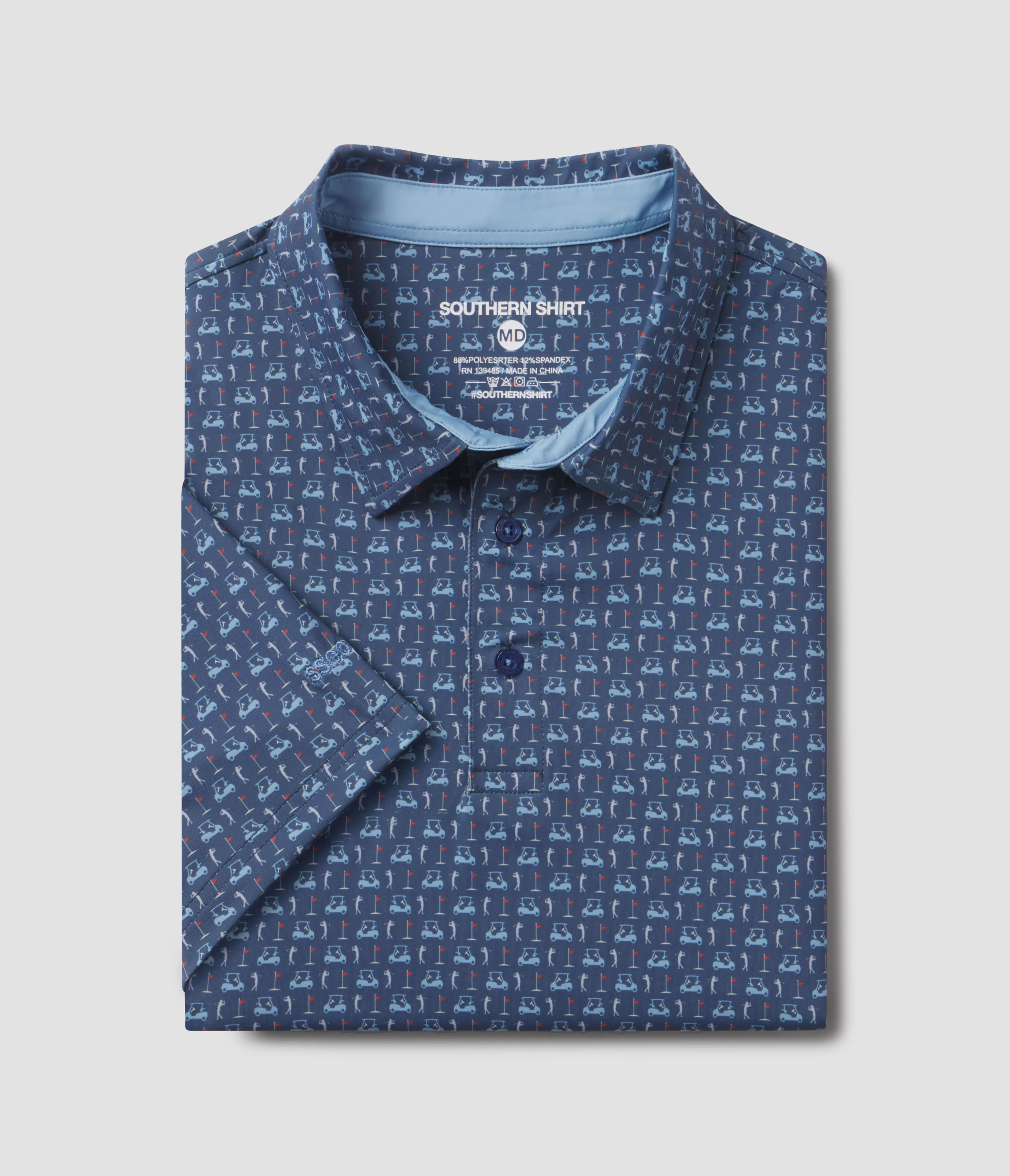 Perfect Round Printed Polo - Nocturnal | Southern Shirt | Southern Shirt