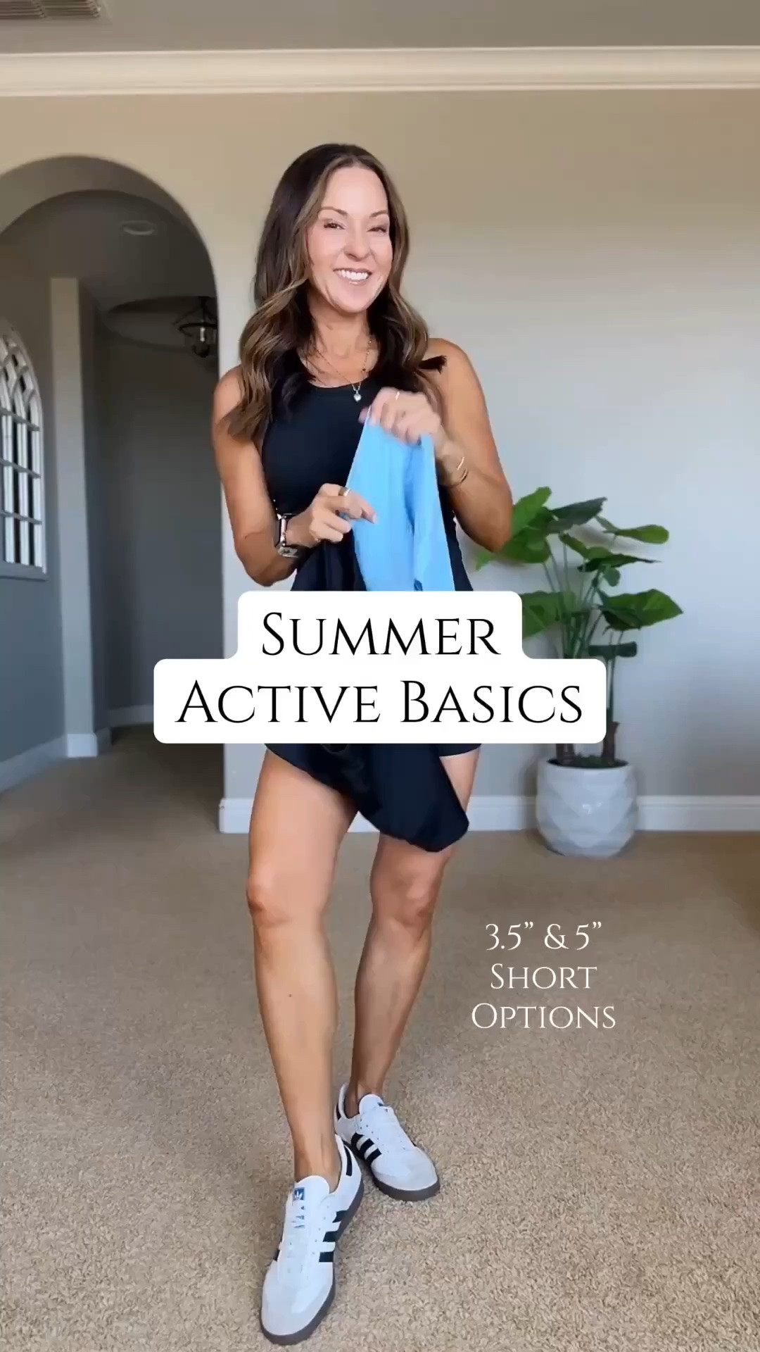 These summer activewear basics make getting dressed for workouts, walks, and errands so easy. The lightweight shorts come in both 3.5 inch and 5 inch inseams, so you can choose the coverage that feels best, and the bright blue is such a fun break from basic black.

Amazon activewear, Summer activewear, Athletic shorts, 3.5 inch shorts, 5 inch shorts, Workout outfit, Walking outfit, Gym clothes, Athleisure style, Petite friendly fashion, EverydayHolly

#LTKActive #LTKfitnessgoals #LTKPetite