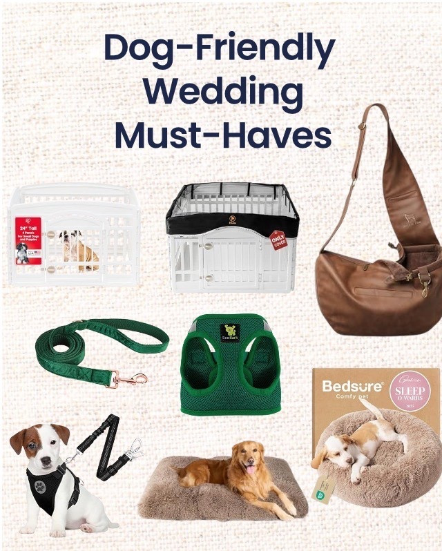 Everything that helped us have our dogs at and in our wedding! Plus what the wore as our cute little bridesmaids. #dogs #dogfriendlywedding #dogfriendly #dogfavs

#LTKWedding