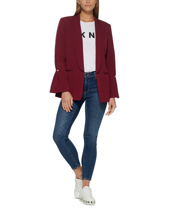 DKNY Open Shawl-Collar Jacket & Reviews - Jackets & Blazers - Women - Macy's | Macys (US)