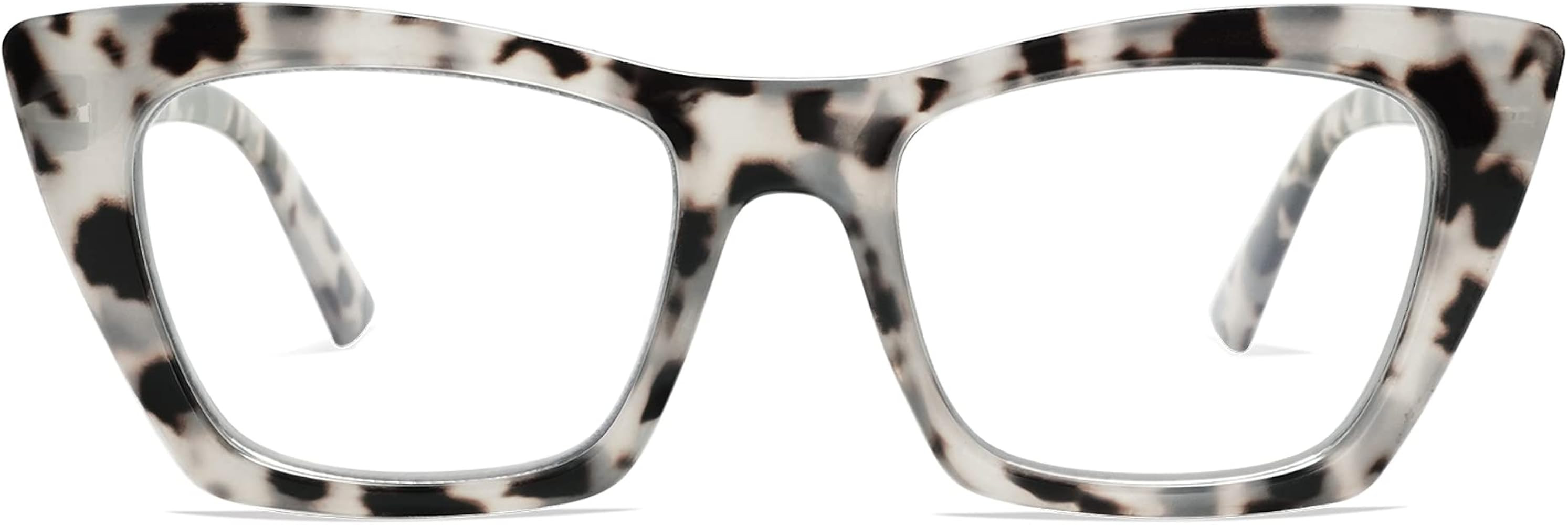 AMOMOMA Oversized Reading Glasses for Women,Trendy Cat eye Blue Light Computer Reader AM6028 | Amazon (US)