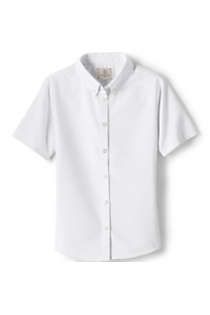 School Uniform Girls Short Sleeve Oxford Dress Shirt | Lands' End (US)