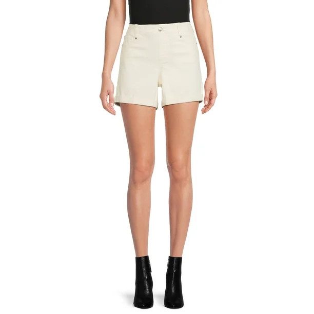 Time and Tru Women's Pull-On Denim Shorts | Walmart (US)