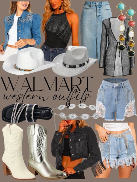 Walmart western outfits!👢🤠

Country concert outfit. Western outfit. Walmart finds. Walmart fashion. Cowboy boots. 

#LTKFestival #LTKstyletip #LTKfindsunder50