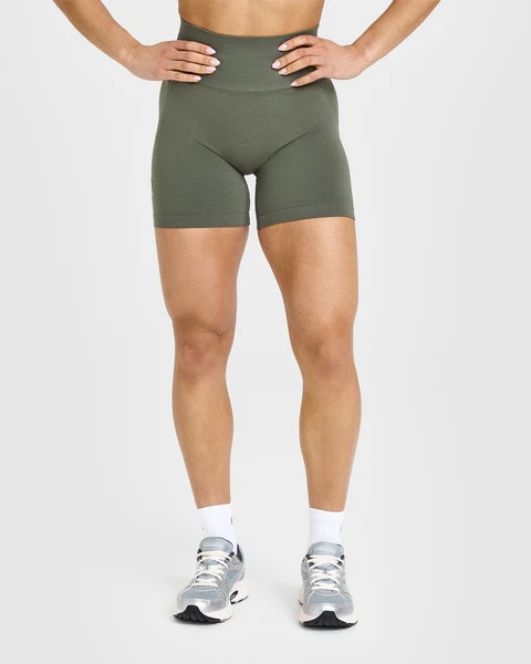 Effortless Seamless Shorts 
 Dark Khaki | Oner Active (UK / US)