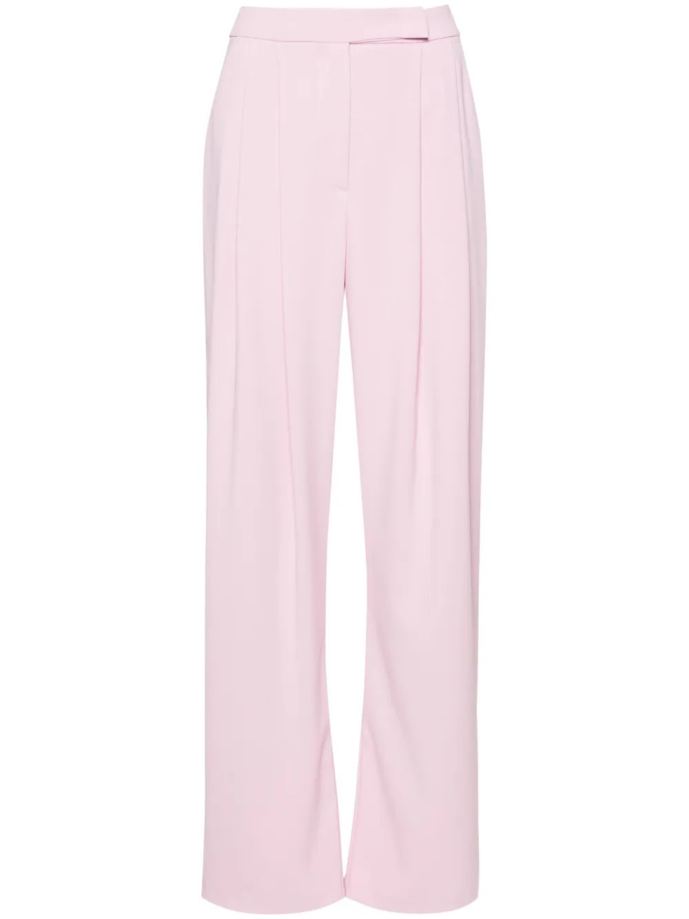 PINKO wide-leg Crepe Trousers | Pink | FARFETCH BR | Farfetch (BR)