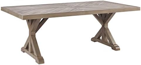 Signature Design by Ashley Beachcroft Modern Farmhouse Outdoor Dining Table with Porcelain Top, B... | Amazon (US)