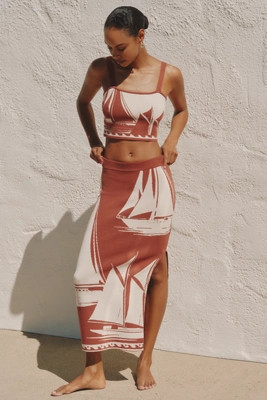 Celandine Knit Midi Skirt | Anthropologie (US)