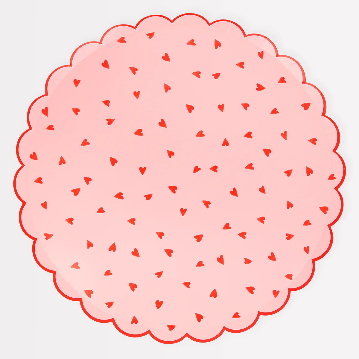 Heart Pattern Dinner Plates (x 8) | Meri Meri