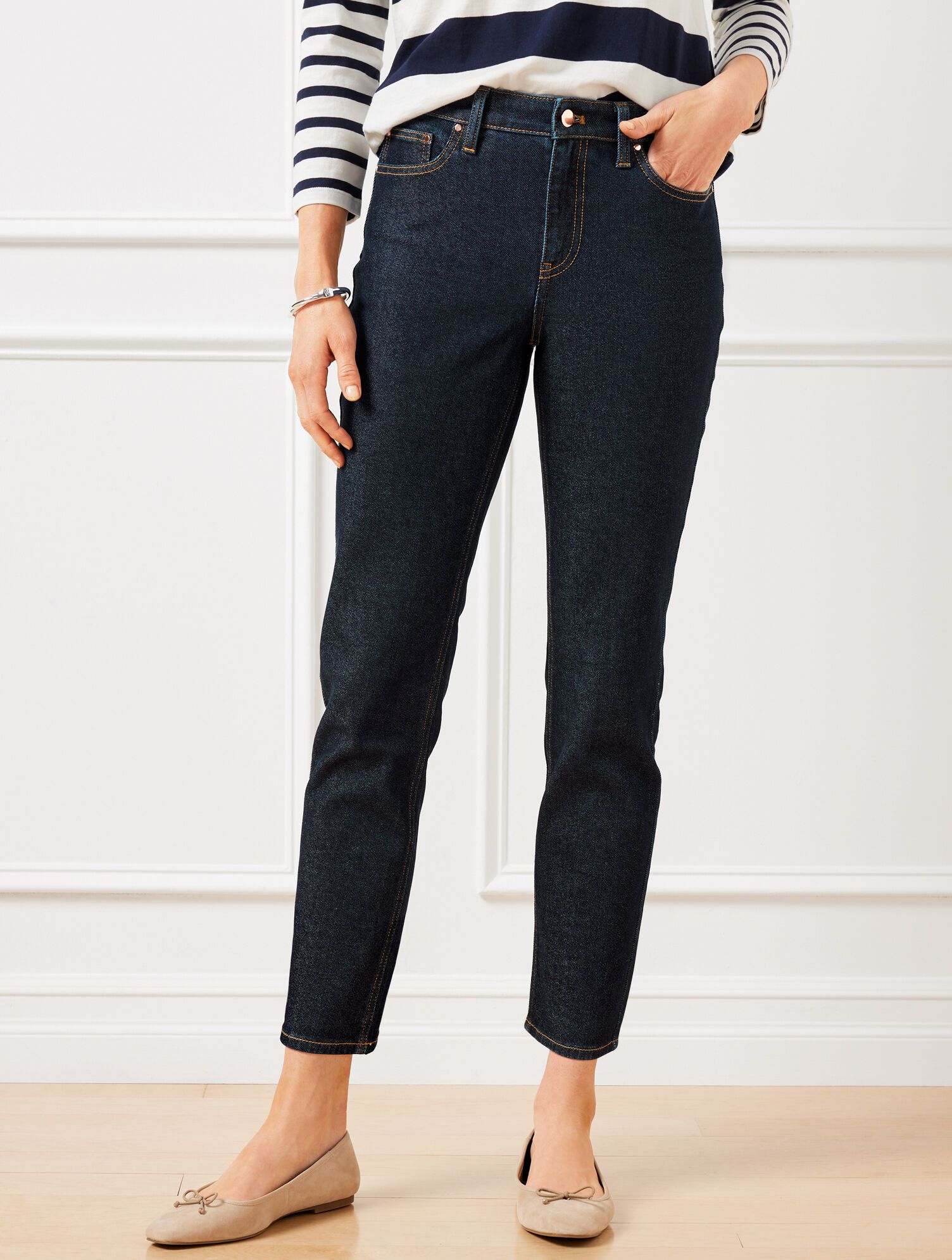 Slim Straight Ankle Jeans - Regina Wash | Talbots