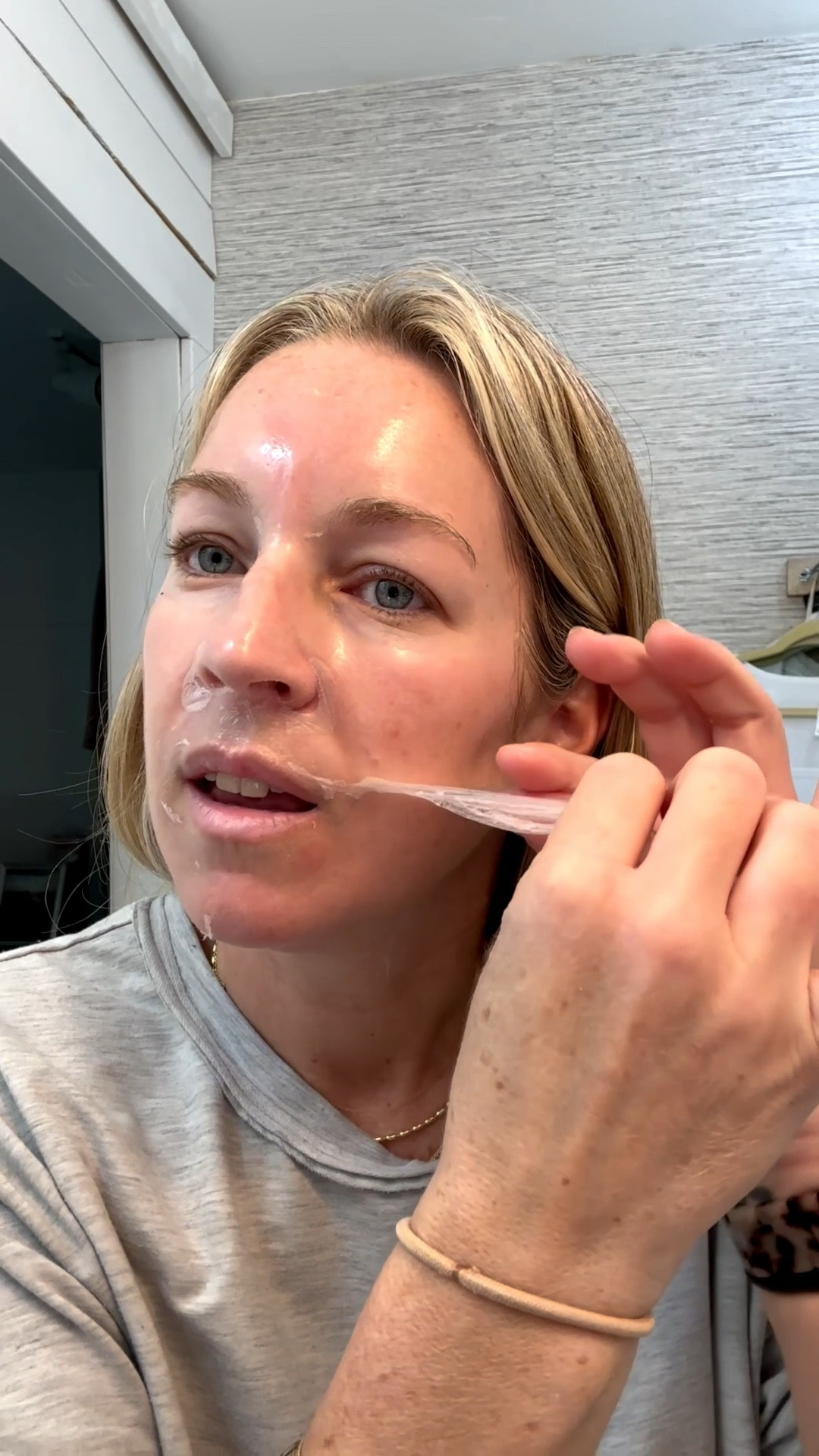 My overnight mask leaves you looking glass and so smooth!! I apply it as the last step to my skincare whenever I feel like doing it and then sleep in it! It peels off in the morning and it’s painless! 

#LTKselfcare #LTKOver40 #LTKBeauty