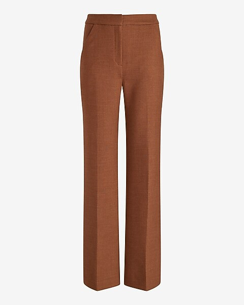 Editor High Waisted Flannel Trouser Flare Pant | Express