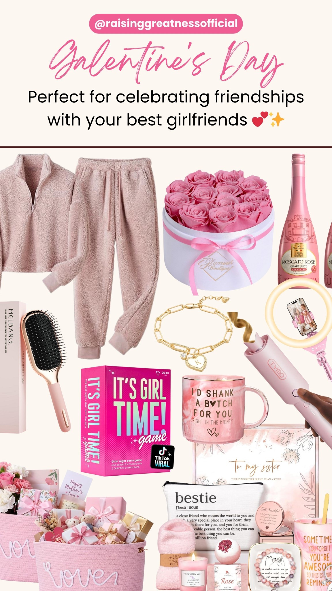 Celebrate your besties with cute and thoughtful Galentine’s Day gift ideas. From cozy pajamas and candles to sweet accessories and self-care treats, these picks are perfect for girlfriends, girlies nights, and friendship moments worth celebrating. Save this for Galentine’s gift inspiration and cozy party vibes 💗🎀

#GalentinesDayGifts #GiftIdeasForFriends #GirliesNight #BestieGifts #ValentinesAesthetic #PinkAesthetic #CozyGiftIdeas #AmazonFinds #GiftGuide #FriendshipGoals

#LTKSeasonal #LTKdayinmylife #LTKValentine