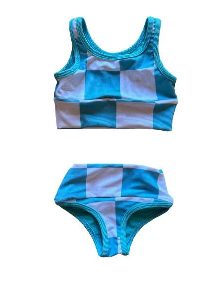 PREORDER- Mini lain bikini set- Surf check (sea) | LainSnow