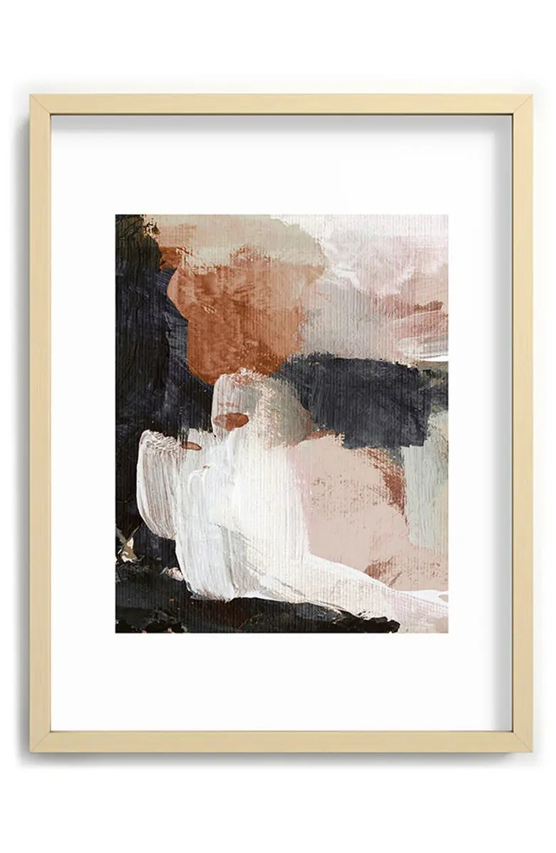 Earthly Abstract Framed Art Print | Nordstrom