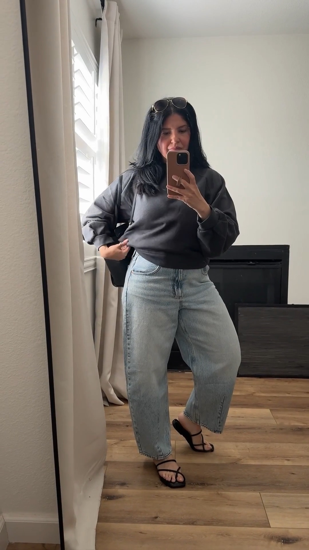 effortless ootd for days when you have all the things to do and you need to be comfy 😘 //: large in the sweater. 10 in jeans. 

#LTKootd #LTKgrwm #LTKmomlife