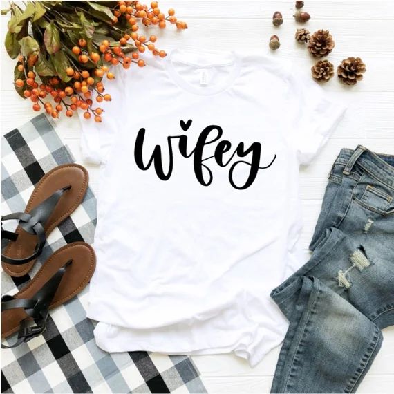 Mrs Tshirt, I Said Yes, Wifey Shirt, Just Married Shirts, Gift for Wife, Engagement Gift, Honeymo... | Etsy (US)