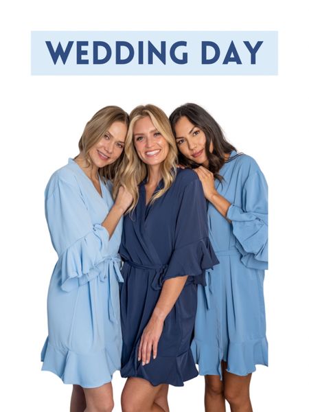 Blue bridesmaid robes. Bridesmaid gifts. Bridesmaid proposal.

#LTKwedding #LTKfindsunder50 #LTKSeasonal