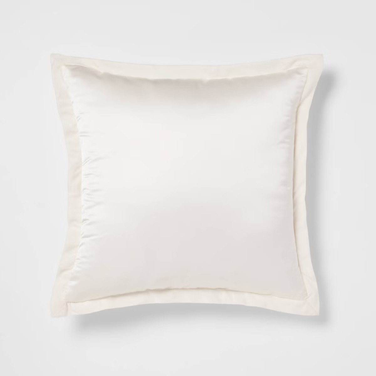 24"x24" Luxe Euro Sateen with Velvet Trim Decorative Pillow - Threshold™ | Target