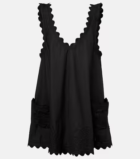 Embroidered cotton poplin minidress | Mytheresa (US/CA)