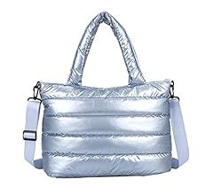 YFGBCX Puffer Tote Bag for Women Quilted Puffy Handbag Lightweight Winter Down Cotton Padded Shou... | Amazon (US)
