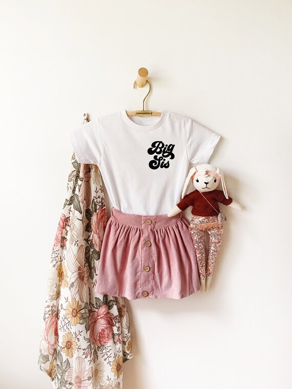 Big Sis Groovy Pocket Shirt  Big Sister T-shirt Big Sis - Etsy | Etsy (US)