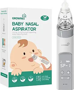 GROWNSY Nasal Aspirator for Baby, Electric Nose Aspirator for Toddler, Baby Nose Sucker, Automati... | Amazon (US)