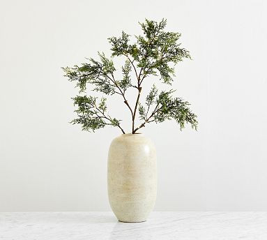 Faux Lit Juniper Berry Branch | Pottery Barn (US)