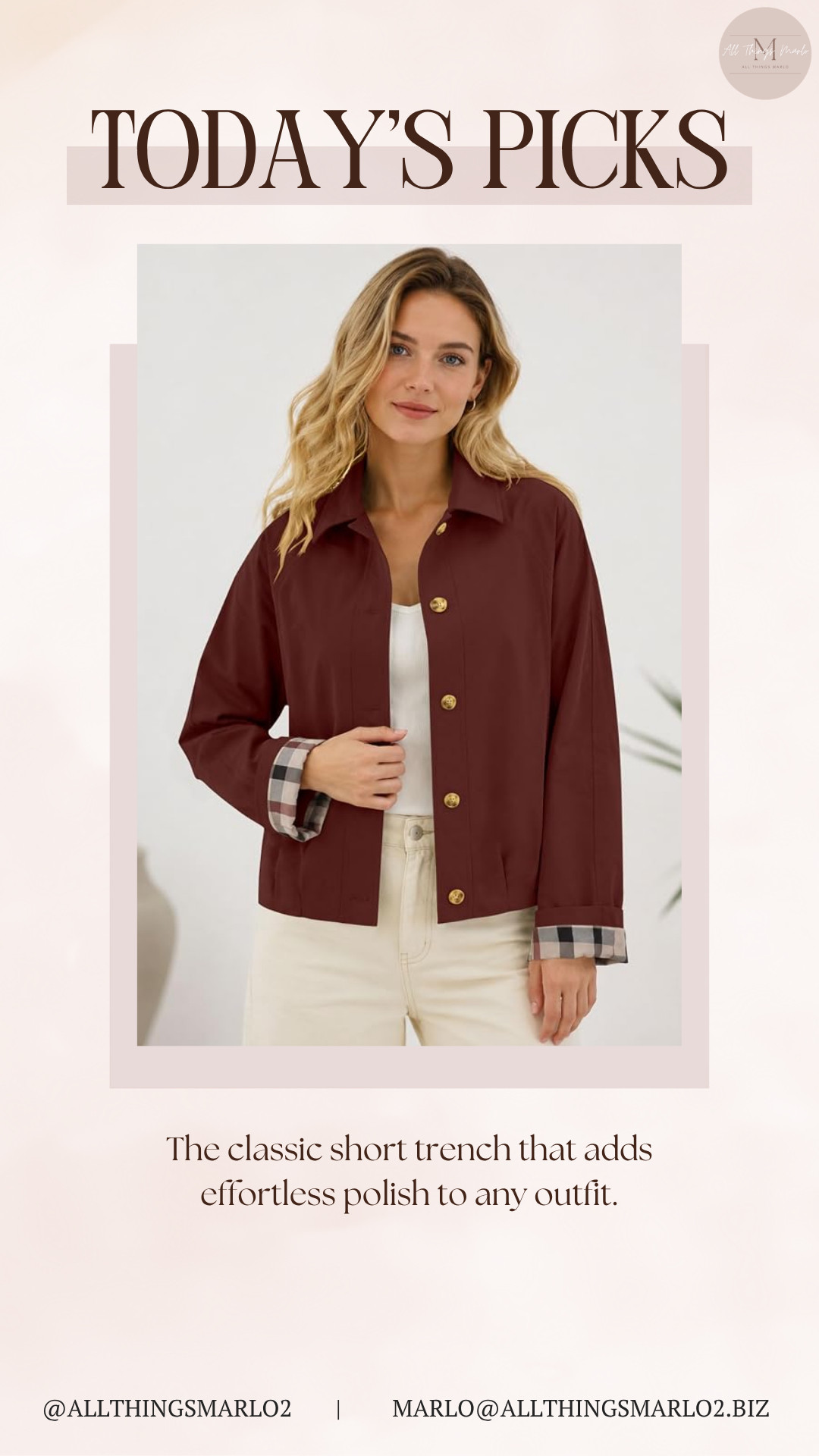 The classic short trench that adds effortless polish to any outfit. 

 #LTKSeasonal #LTKWorkwear #LTKTravel