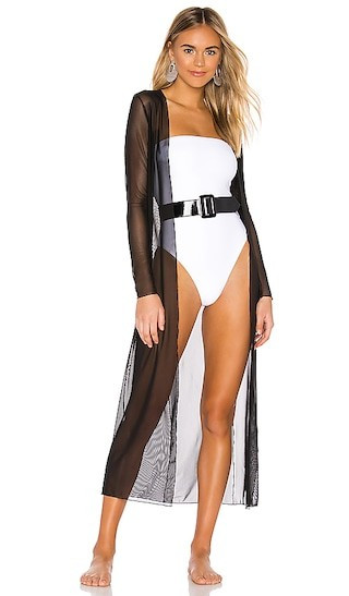 GIGI C Marie Coverup in Black. - size L | Revolve Clothing (Global)