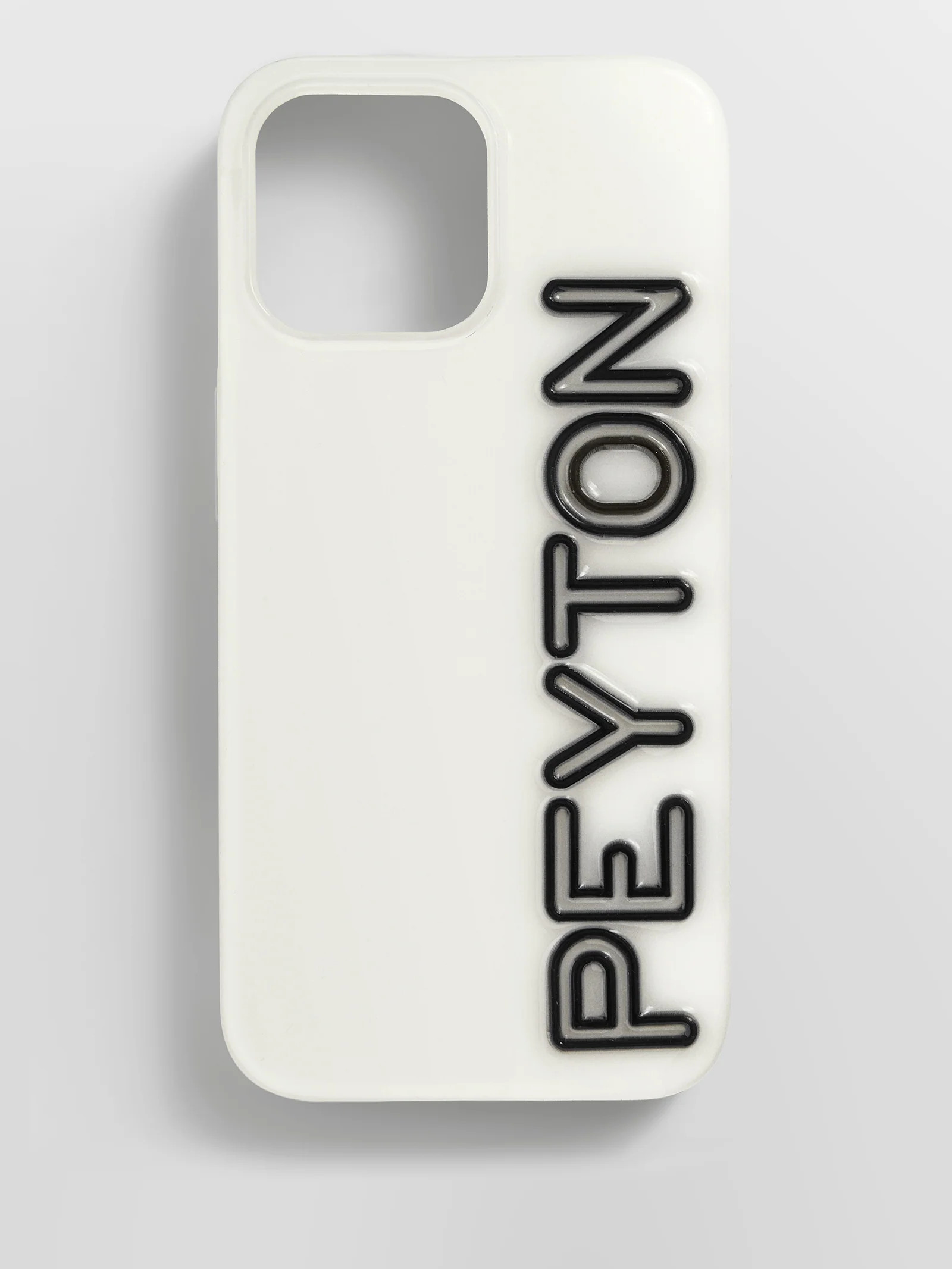 Fine Line Custom iPhone Case - White/Black | BaubleBar