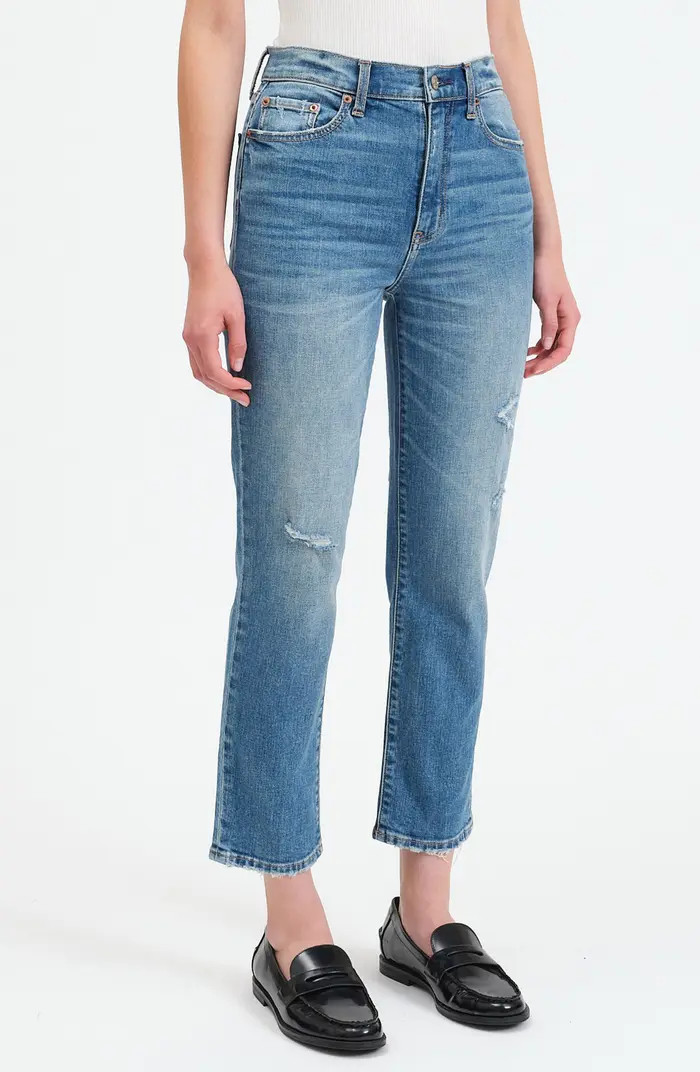 DAZE Daily Driver High Waist Crop Slim Fit Jeans | Nordstrom | Nordstrom