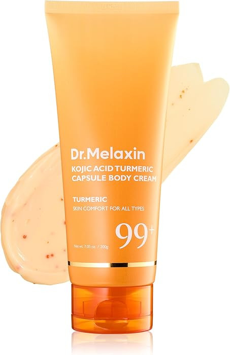Dr.Melaxin Kojic Acid Turmeric Capsule Body Cream, Brightening Body Moisturizer for Dark Spots an... | Amazon (US)