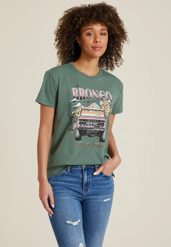 Bronco Built Wild Oversized Fit Graphic Tee | Maurices