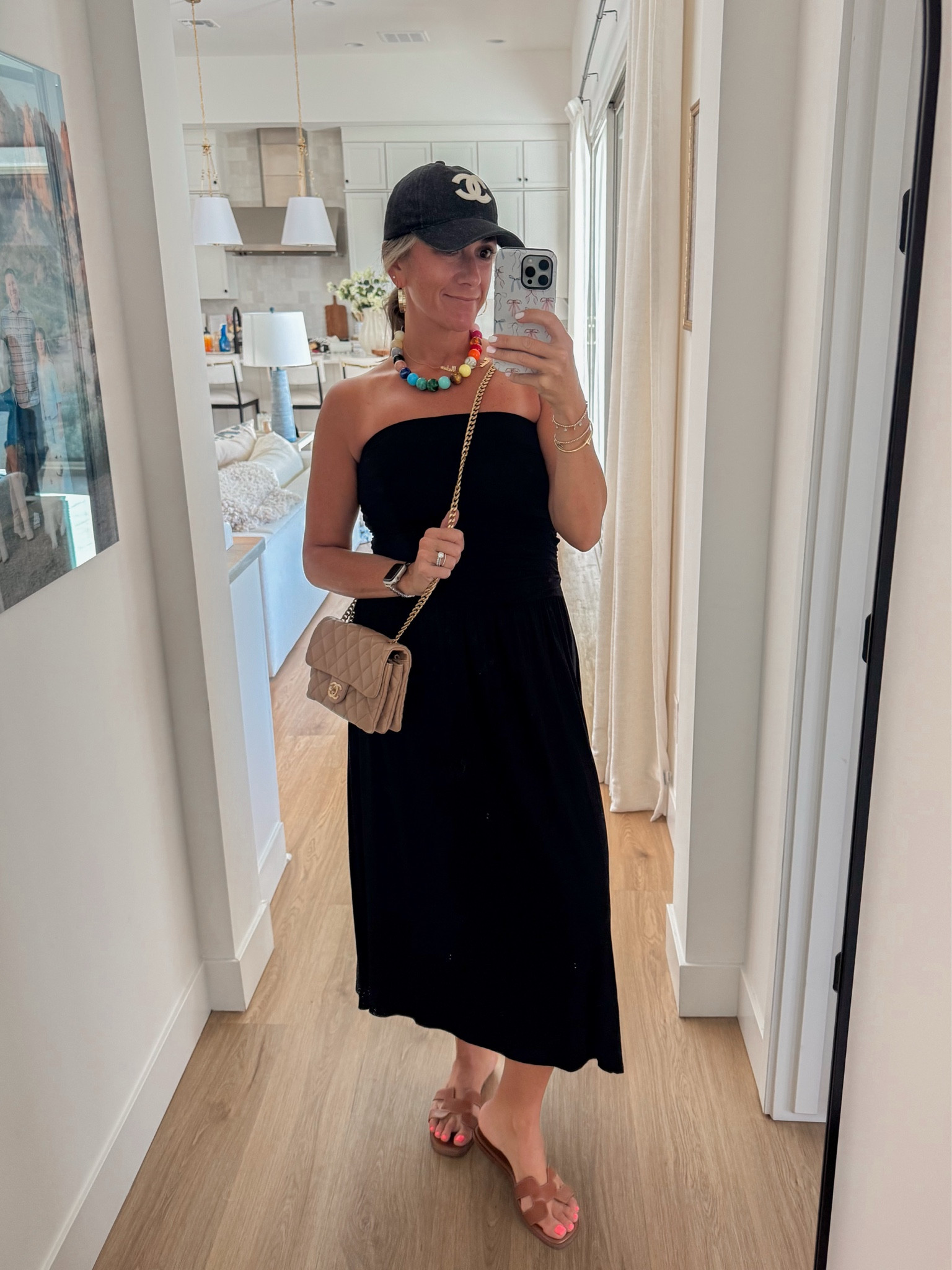 The most comfortable summer dress! I am loving this chunky beaded necklace too!

#LTKSeasonal #LTKOver40
