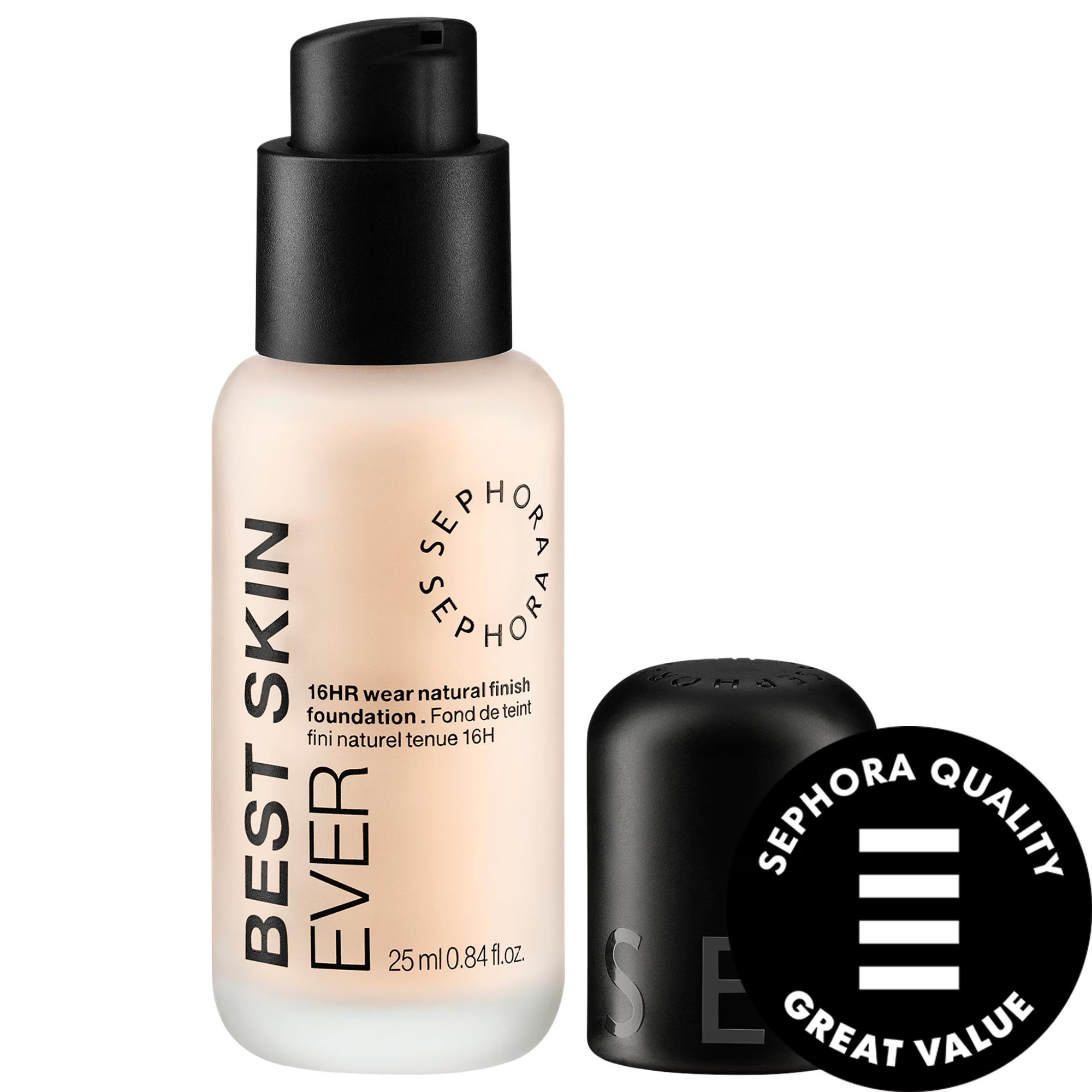 SEPHORA COLLECTION Best Skin Ever 16 Hour Natural Finish Liquid Foundation 01N 0.84 oz/25 ml | Sephora (CA)