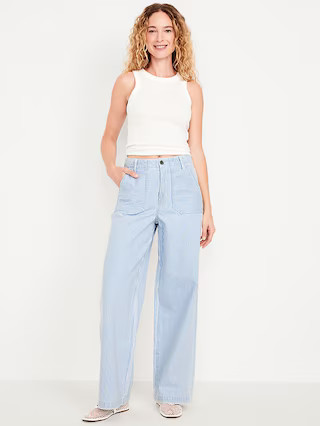 High-Waisted Baggy Wide-Leg Trouser Jeans | Old Navy | Old Navy (US)