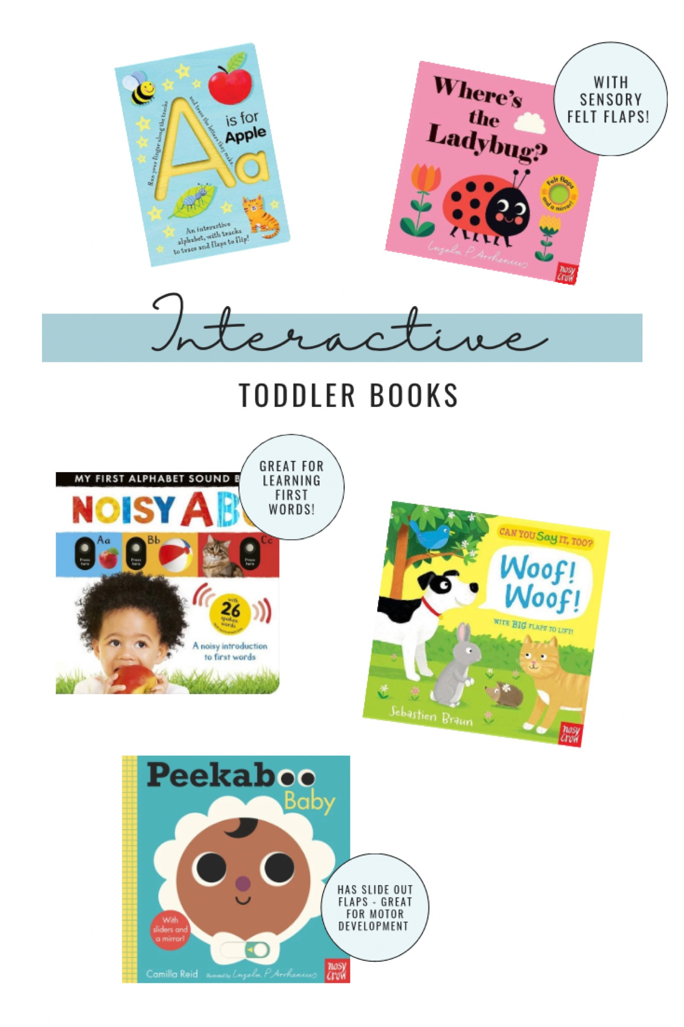 Interactive Toddler Books - First Words, Alaphabet, Animals, Motor Development

#LTKfamily #LTKBacktoSchool #LTKkids
