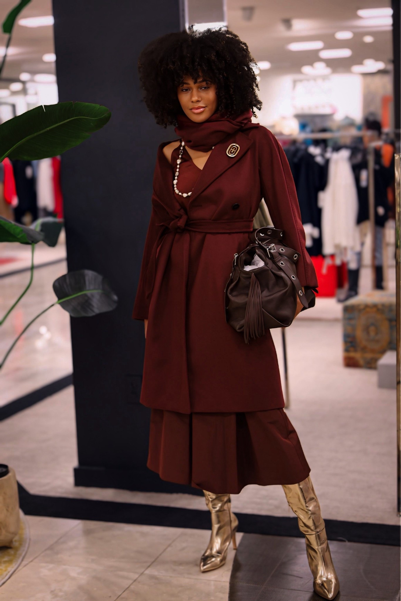 Monochromatic burgundy makes a statement. This winter look stuns from @bloomingdales ! 

#LTKHoliday #LTKGiftGuide #LTKSeasonal