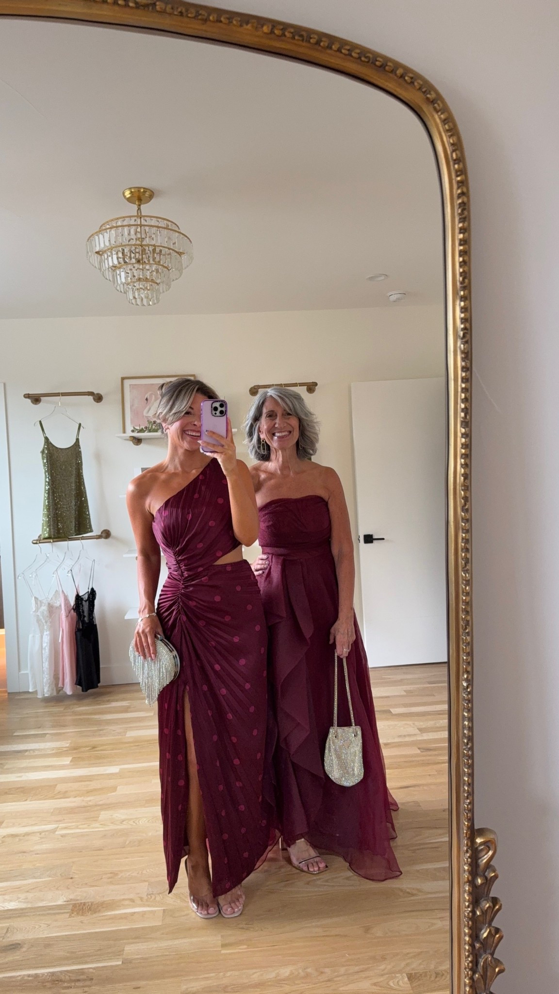 Mom and me wedding guest and mother of the bride dresses maroon floral one shoulder and maroon strapless dress

Electric picks code: emerson20

Wearing my usual small/2
Mom wears a medium/6

Wedding guest
Black tie
Formal event
Special occasion
Summer party
Fall event
Floral dress
One shoulder

#LTKWedding #LTKParties #LTKFindsUnder100